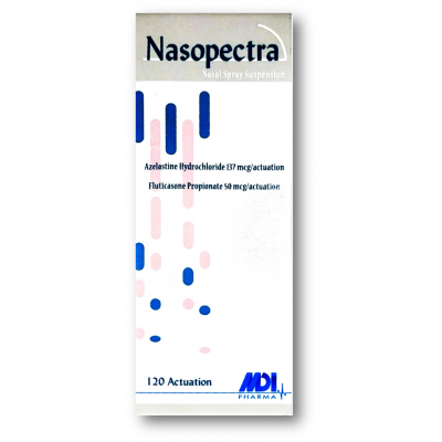 NASOPECTRA 137 / 50 MCG / ACTUATION ( AZELASTINE + FLUTICASONE PROPIONATE ) 120 ACTUATIONS NASAL SPRAY